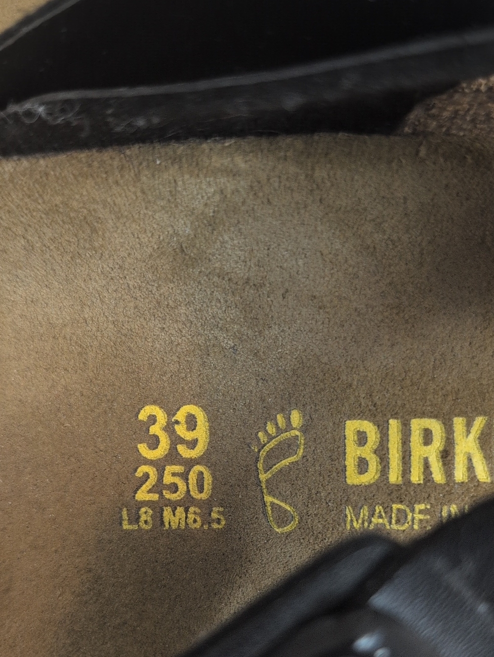Birkenstock Gizeh Black Leather Thong Sandals Women’s 39 US 8-8.5 Regular - Picture 2 of 7